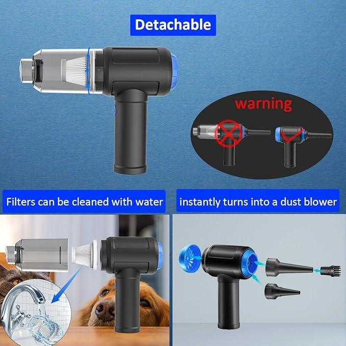 Air Duster - Computer Vacuum Cleaner - for Keyboard Cleaning - Cordless Canned Air - 110000RPM Powerful PC Cleaner(VC08) - NeatNest