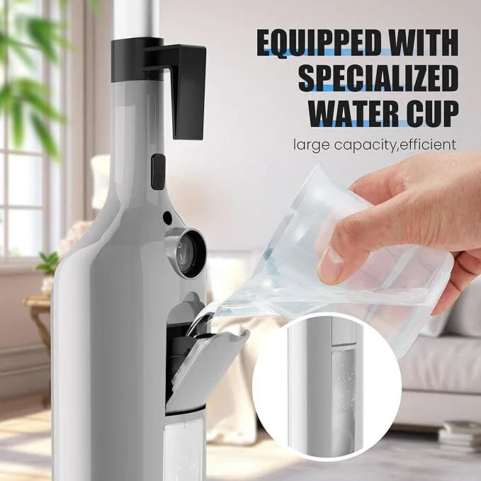 12 in 1 Steam Mop, Detachable Handheld Steam Cleaner for Home, 23FT Cord, for Hardwood Floor Cleaning, Tile, Carpet, Furniture, Clothes, Windows, Grey - NeatNest