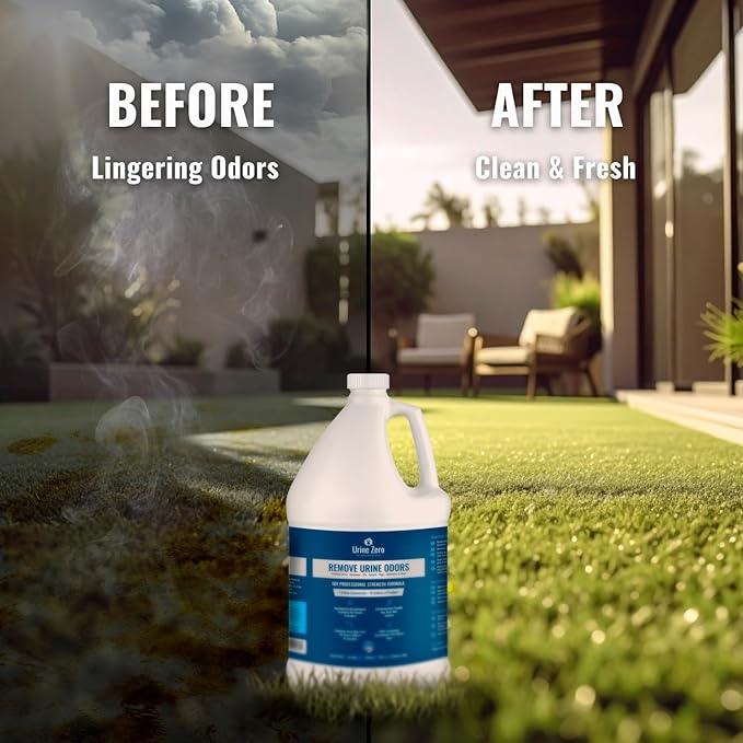 Pet Odor Eliminator – Ready-to-Use 1 Gallon | Powerful Bio-Enzyme Cleaner for Dog & Cat Urine Smell on Artificial Grass, Carpet, Tile, Rugs & More | Pet & Kid Safe - NeatNest