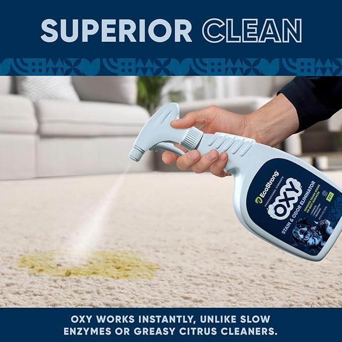 Oxy Pet Carpet Cleaner Spray | Pet Stain Remover for Pet Urine, Cat Pee, Dog Poop | Deep Spot Treating Action on Carpeting, Upholstery, Laundry, Pet Beds & More (32 Fl Oz) - NeatNest