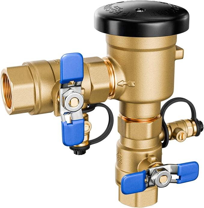 New Upgraded 1" 720A Pressure Vacuum Breaker Assembly, Thickened Brass Backflow Preventer Valve, Max 400 PSI, Back Siphon Valves for Irrigation System (1 Inch) - NeatNest