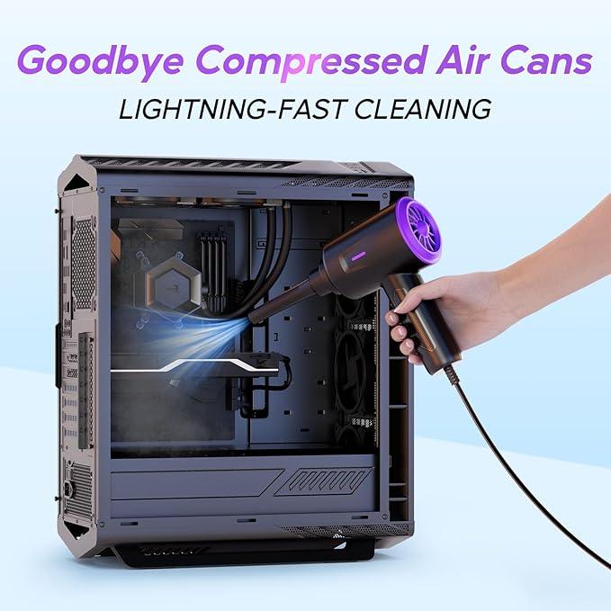 Electric Air Duster - Air Blower - Multi-Use Compressed Air Duster for Keyboard- Computer and PC - 5.74 oz Powerful Motor - NeatNest