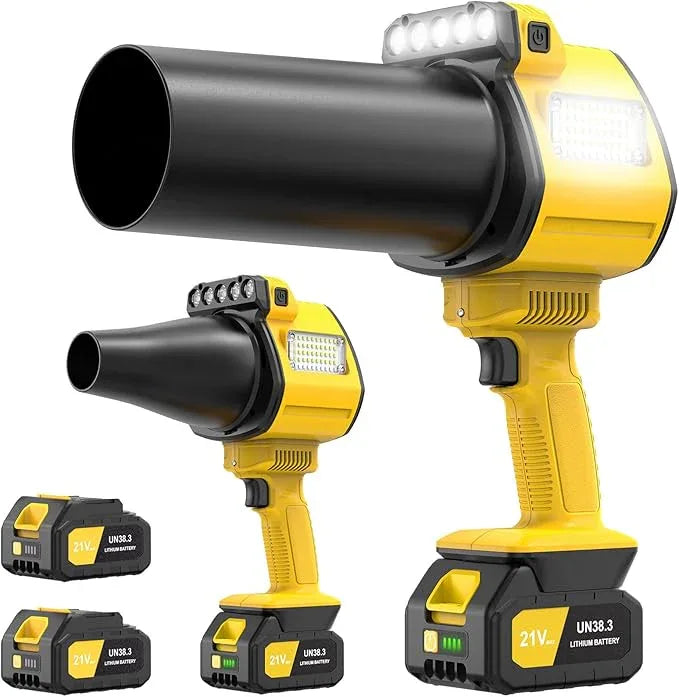OGERY Brushless Leaf Blower Cordless with Lights, Powerful Electric Leaf Blowers with 2 x 3.0Ah Batteries & Fast Charging, 700CFM 900G Wind Pressure Handheld Blower for Lawn Care Yard Garden, Yellow - NeatNest