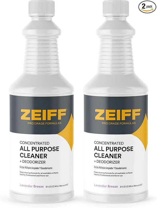 Pro-Grade All-Purpose Cleaner & Deodorizer - Deep Cleaning & Odor Eliminating Formula For Professional & Home Surfaces - 32 Ounce Concentrate - Lavender Breeze, 2 Pack - NeatNest