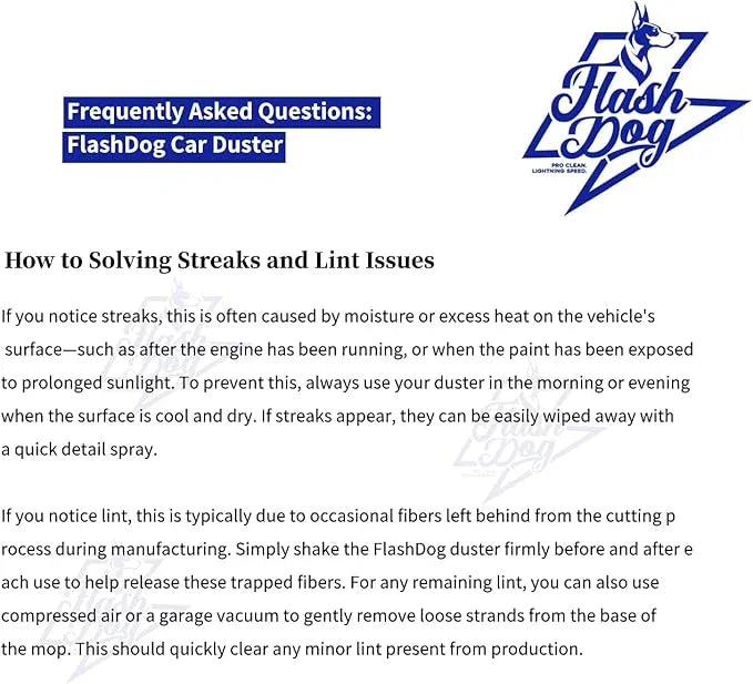 Flash Dog Car Duster Exterior - Wax Treated Cotton & Extendable Aluminum Alloy Handle Scratch Free Cleaning Brush for Cars, Trucks, SUVs, RVs, Motorcycles | Waterless Dust & Pollen Remover - NeatNest