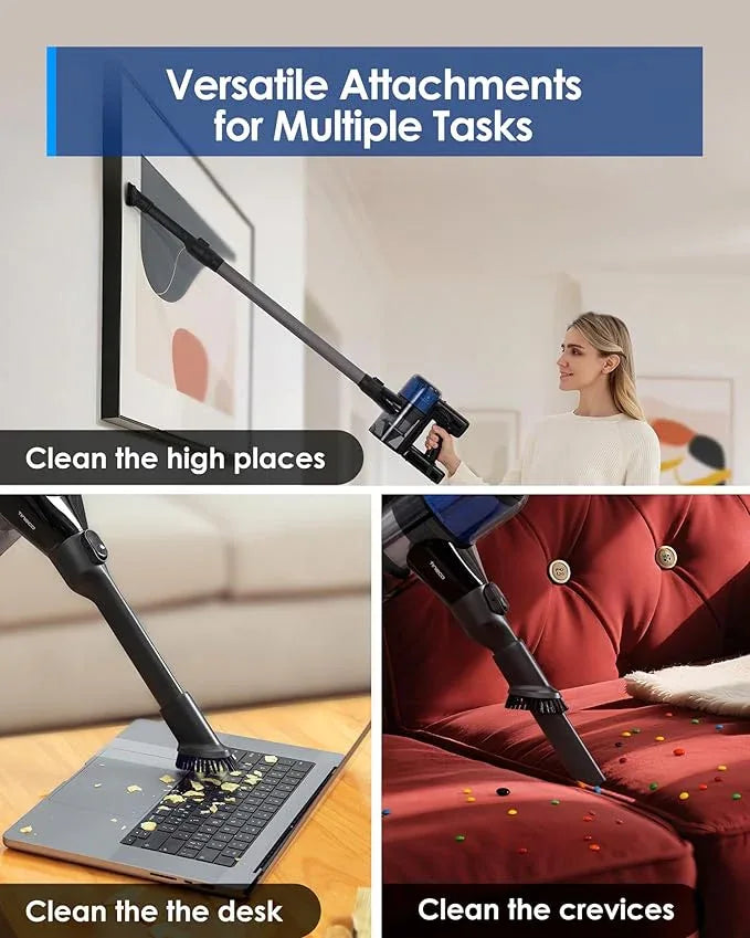 Tineco Pure ONE S30 Cordless Vacuum Cleaner, 150AW Powerful Suction, Zero Tangle Brush, Up to 65min Runtime, 6-Stage HEPA Filtration, PureCyclone Technology Stick Vacuum with Wall Mount Dock - NeatNest