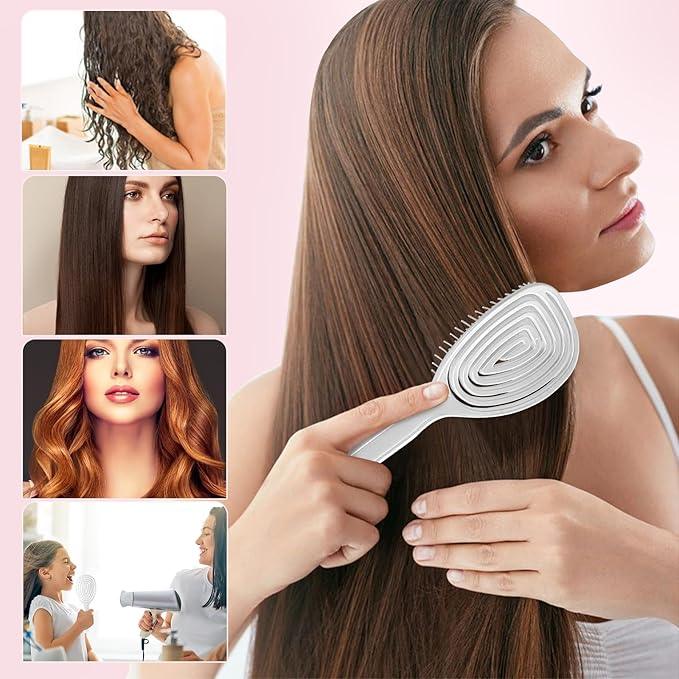 8" Silicone Shower Squeegee for Glass Doors with Silver Hair Comb Set, Bathroom,Kitchen Safe Water Blade, Car Window,Mirror, Tile Scraper — Ideal for Hair Care and Glass Cleaning - NeatNest