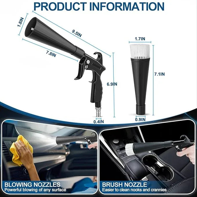 Detailing Car Cleaning Gun Interior Dryer Air Blow Gun, High Pressure Blower Gun, Car Detailing Tools for Quickly Blowing Out Dirt and DustWorking with Air - NeatNest