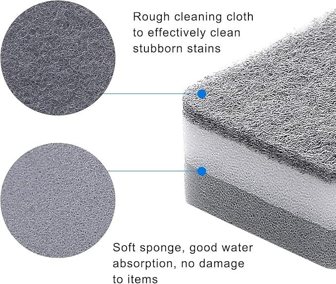Individually Wrapped Sponges Kitchen Dishwashing Sponge Bulk, Non Scratch Dishes Scouring Pad Dishcloth, Odor-Free Sponge Wipes for Household Cleaning Dishes Travel Apartments - Grey (5000 Pack) - NeatNest