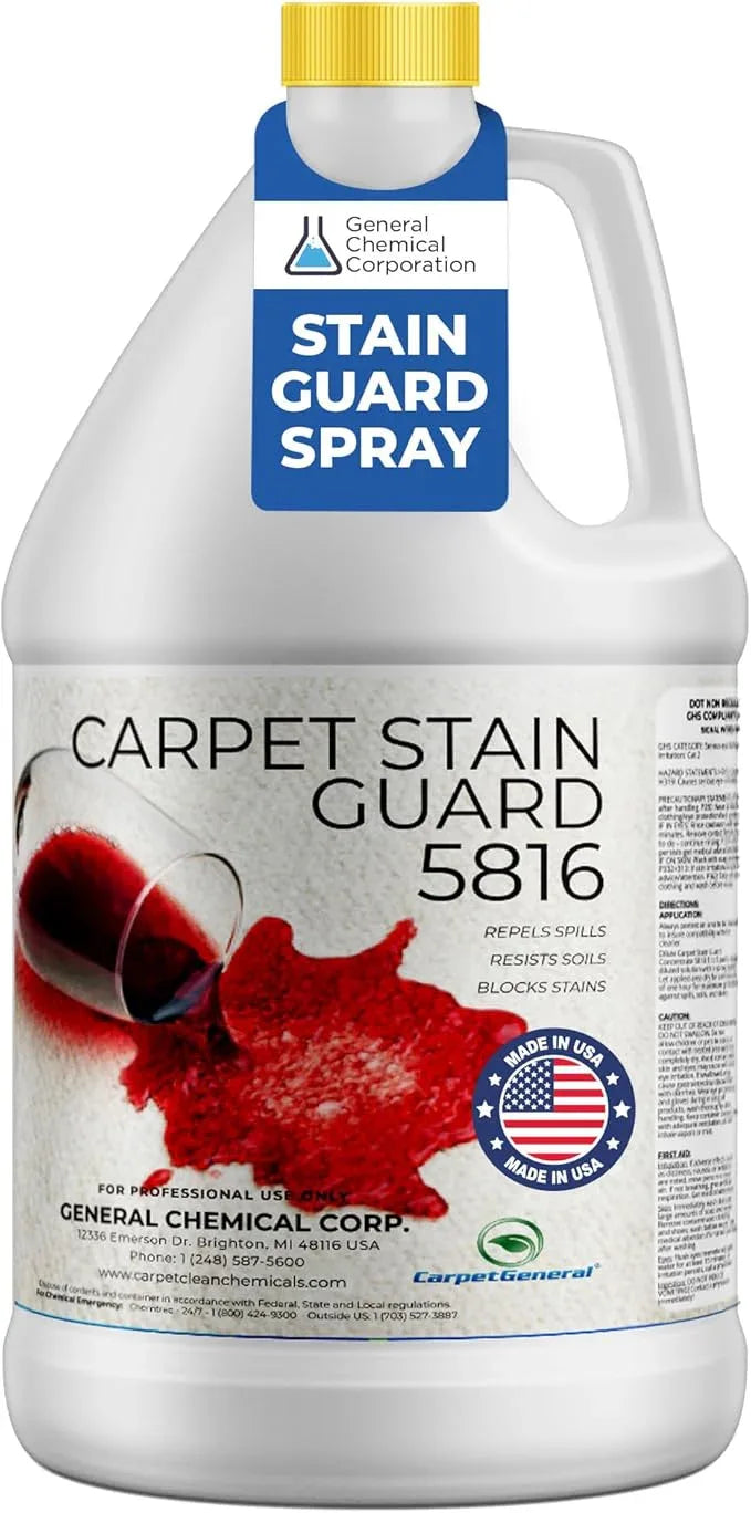 General Chemical Stain Shield Spray - Safe Fabric Protector Spray and Stain Guard 5816 for Upholstery, Carpets, Rugs, Drapes & More - Impermeable Protectant Spray for Outdoor & Indoor Use - 1 Gallon - NeatNest
