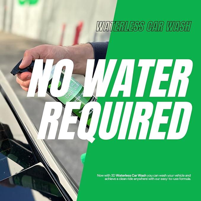3D Waterless Car Wash - Easy Spray Waterless Detailing Spray - No Soap or Water Needed - Great on Cars, RVs, Motorcycles & Boats 16oz. - NeatNest