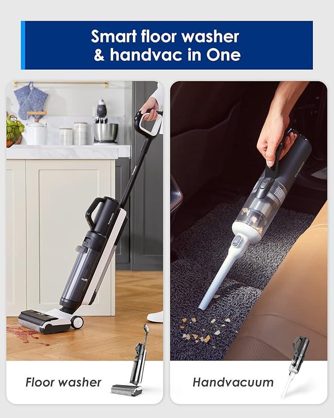 Tineco Smart Wet Dry Vacuum Cleaners, Floor Cleaner Mop 2-in-1 Cordless Vacuum for Multi-Surface, Lightweight and Handheld, Floor ONE S5 Combo - NeatNest