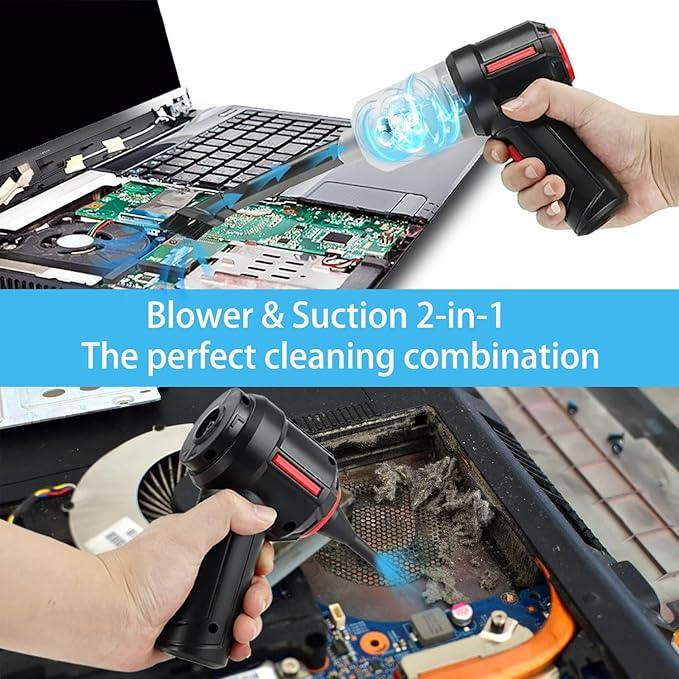 Air Duster - Computer Vacuum Cleaner - for Keyboard Cleaning- Cordless Canned Air- Powerful - Energy-Efficient(Air-01) - NeatNest