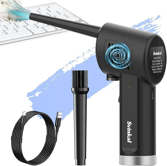 Air Duster, Handheld Cordless Air Duster, Air Blower Rechargeable, Electric Compressed air Gun Battery Operation, for Cleaning Computer Keyboard Camera Lego Toys. - NeatNest