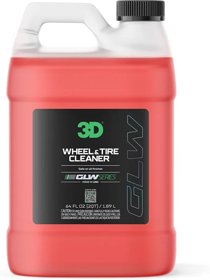3D GLW Series Wheel & Tire Cleaner – Deep Cleaning All-in-One Formula | Removes Brake Dust, Grime, Tire Browning | Safe on All Wheels | DIY Car Detailing |64 oz - NeatNest