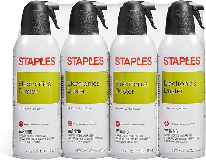 Staples Electronics Air Duster, 10 oz., 4/Pack - NeatNest