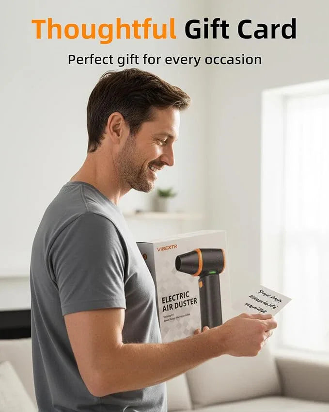 [Upgraded] Compressed Air Duster, 180000RPM High-Velocity Electric Air Duster with Stepless Speed Control, Rechargeable Portable Cordless Air Blower for Home, Car, Computer, and Keyboard Cleaning - NeatNest
