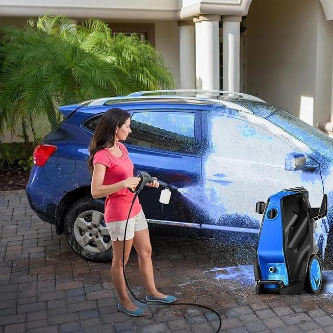 5000PSI Pressure Washer, Heavy Duty Power Washer with Foam Cannon, 4 Nozzle Tips,33FT Hose and Soap Bottle for Home/Cars/Driveways/Patios/Decks/Fences - NeatNest