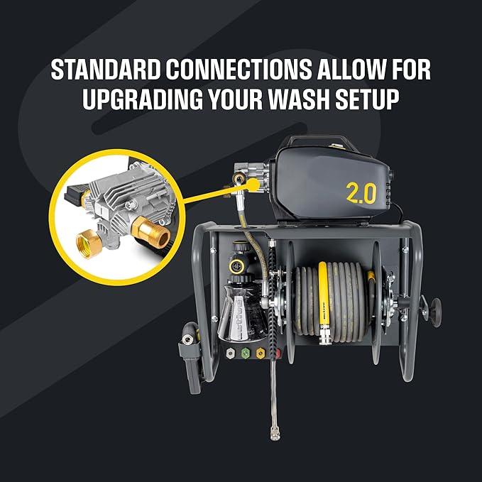Active 2.0 Electric Pressure Washer – 2.0 GPM high Pressure Washer for DIY at Home car wash, Detailing and Other Cleaning transformations with 1800 Peak PSI - NeatNest