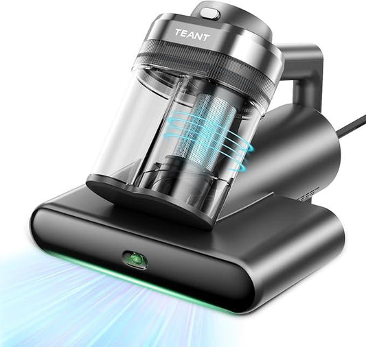 Powerful Mattress Bed Vacuum Cleaner, 2-Speed (14kPa/18kPa) Mattress Vacuum with Green Light Dust Detection, 253.7nm UV-C Light, LED Display, HEPA Filter, 149℉ Heat, Aroma for Bed Couch Carpet - NeatNest