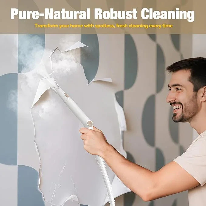 Newbealer Heavy-Duty Steam Cleaner for Home, Stainless Steel Boiler, 12-Piece Accessory Kit, Max 5 Bar Pressure, Multi-Purpose Steamer for Floors, Cars, Furniture, Upholstery, and More - NeatNest