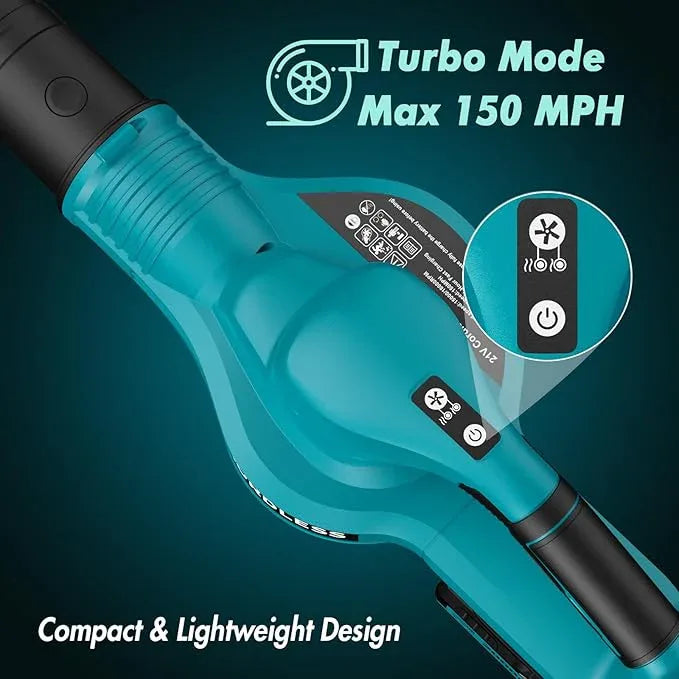 Leaf Blower Cordless - 21V Powerful Electric Leaf Blower with 2 Batteries and Charger, 2 Speed Modes, 2.0Ah Lightweight Battery Powered Leaf Blowers for Lawn Care, Patio, Dust, Blowing Leaves - NeatNest