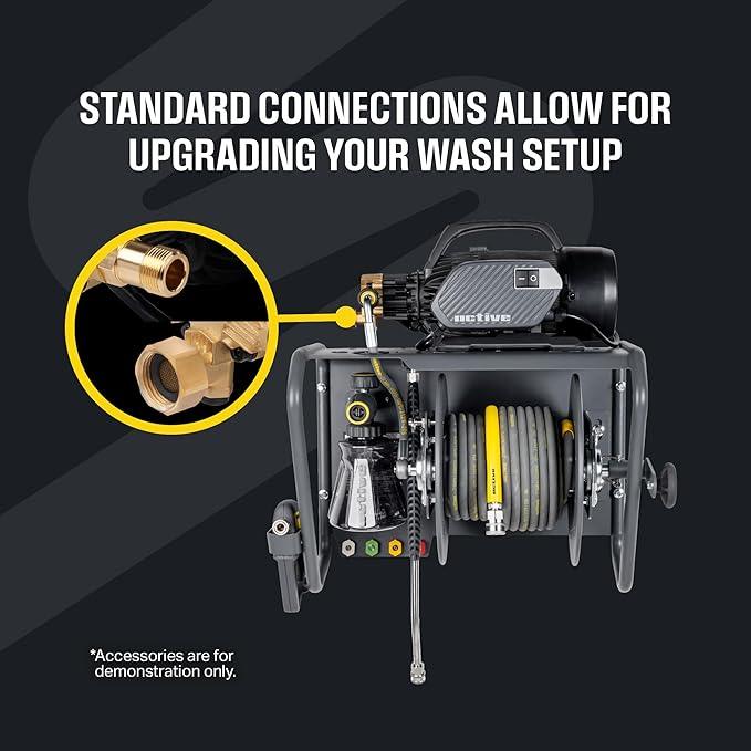 ACTIVE 2.3 Electric Pressure Washer - 2.0 GPM and 1500 PSI, Wall Mounted Pressure Washer, Electric Power Washer for Car Detailing, Home, Patio and All Other Cleaning transformations. - NeatNest