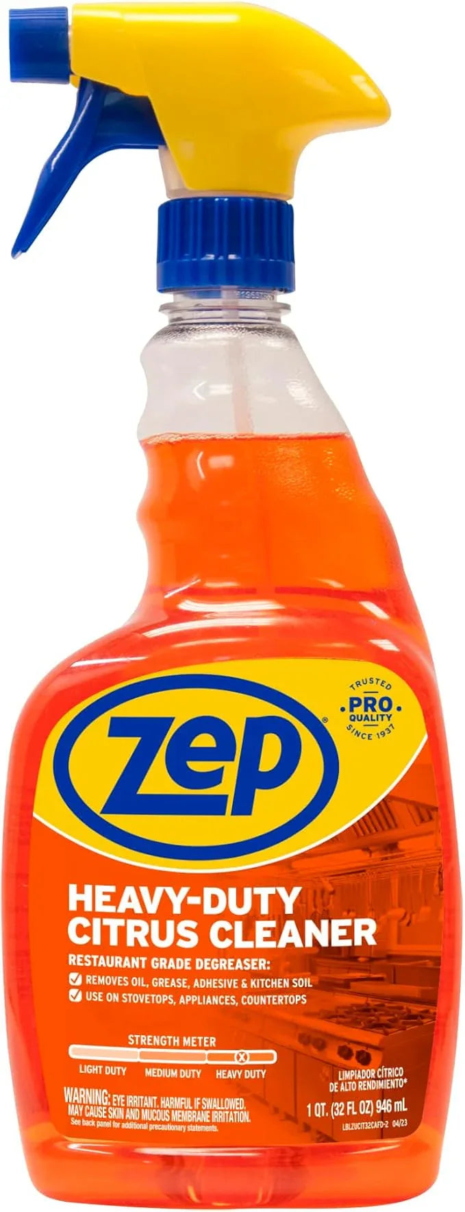 Zep Heavy-Duty Citrus Cleaner - 32 Ounces (Case of 12) ZUCIT32 - Removes Oil, Grease, Adhesive and Kitchen Soil… - NeatNest