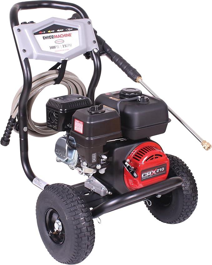 Simpson Cleaning 3400 PSI Gas Pressure Washer, 2.5 GPM Power Washer for Residential Use, CRX Engine, 25-Foot Hose, Clean Machine, 49-State (CM61248-S) - NeatNest