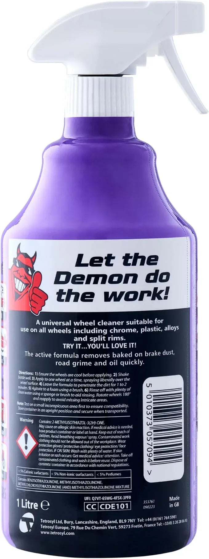 CarPlan Demon Wheels 34 fl Oz (1L) - Fast Wheel Cleaner - NeatNest