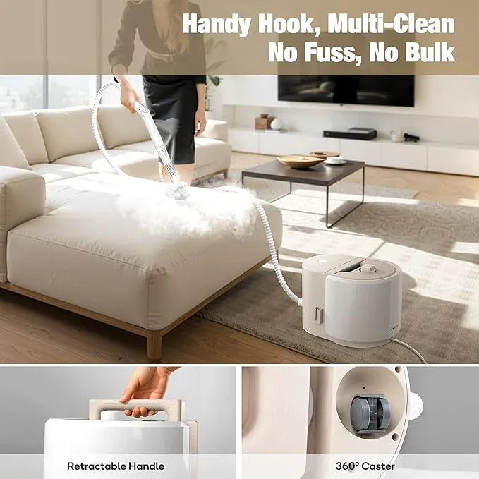 Newbealer Heavy-Duty Steam Cleaner for Home, Stainless Steel Boiler, 12-Piece Accessory Kit, Max 5 Bar Pressure, Multi-Purpose Steamer for Floors, Cars, Furniture, Upholstery, and More - NeatNest