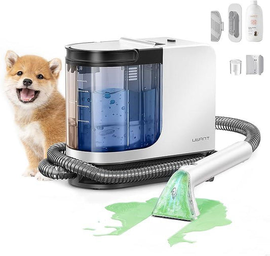 uwant Carpet Cleaner Machine 18Kpa Powerful Suction, Portable Carpet Cleaner for Pet Stains with Cleaning Tools&Solution Self-Cleaning Upholstery Cleaner for Car, Couch, Rug, Spot - NeatNest