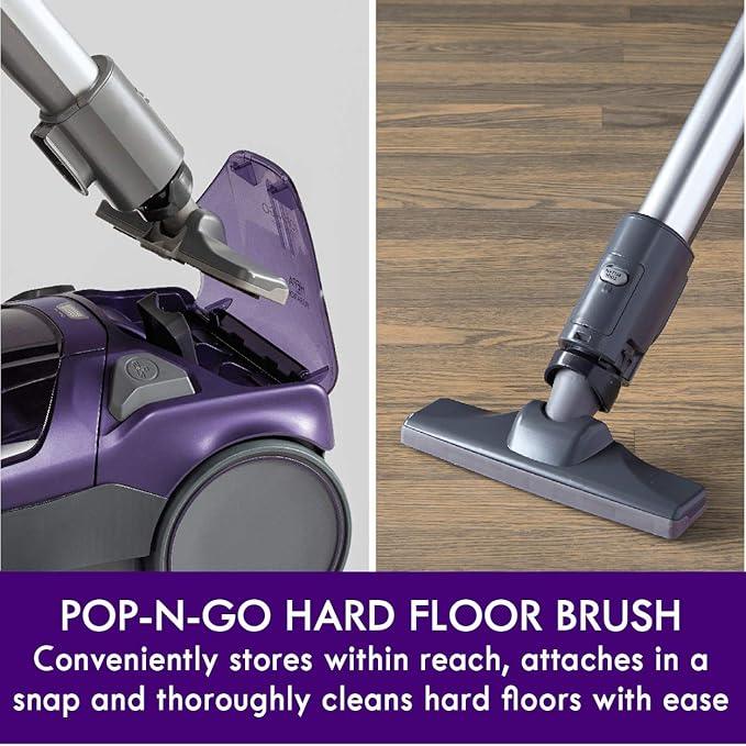 Kenmore 600 Series Pet Friendly Lightweight Bagged Canister Vacuum with Pet PowerMate, Pop-N-Go Brush, 2 Motors, HEPA Filter, Aluminum Telescoping Wand, Retractable Cord and 4 Cleaning Tools, Purple - NeatNest