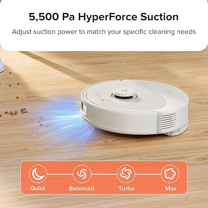 roborock Q8 Max Robot Vacuum and Mop Cleaner, DuoRoller Brush, 5500Pa Strong Suction, Lidar Navigation, Obstacle Avoidance, Multi-Level Mapping, Perfect for Pet Hair - NeatNest