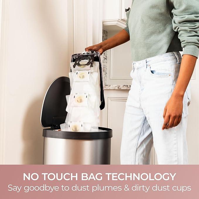 Kenmore BU4050 Intuition Bagged Upright Vacuum, liftup Cleaner with Hair Eliminator brushroll, pet Handi-Mate for Carpet, Hard Floor, Rose Gold - NeatNest