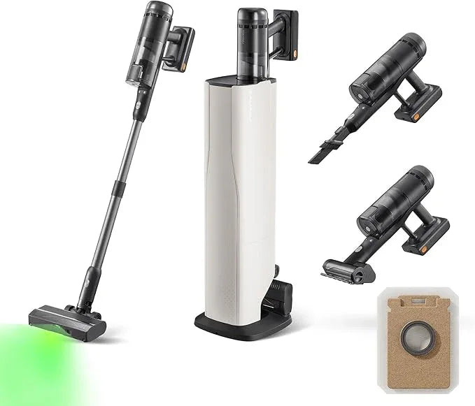 roborock H60 Hub Ultra Cordless Vacuum Cleaner with Auto-Empty Dock, Upgraded 210AW Suction Stick Vacuum Cleaners for Home and Pet Hair, 90-Min Runtime, Anti-Tangle Brush, 140° LED Dust Detection - NeatNest