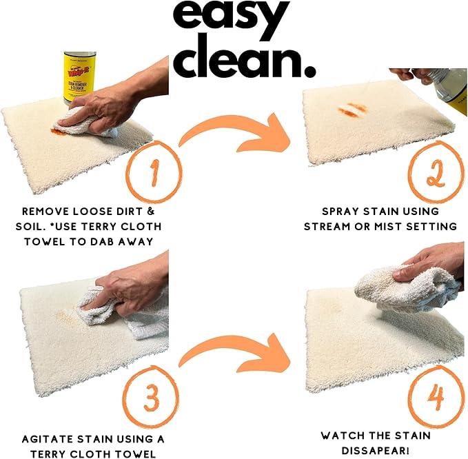 Whip-It Stain Remover and Concentrate Kit, 2-32oz Concentrates & 1-32 OZ Pro Spray Stain Remover, Makes 64 Bottles, Removes Coffee, Wine, Baby Stains, Pet Stains, Plant Based, Enzyme Cleaner, 500 Uses - NeatNest