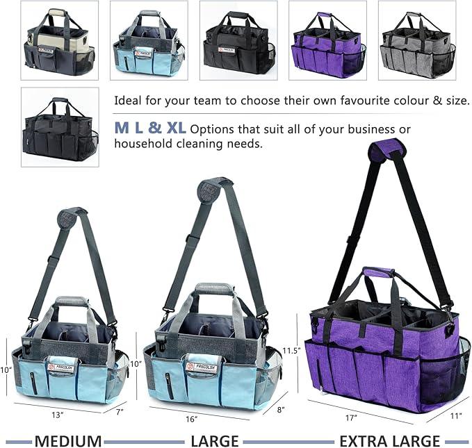 Cleaning Caddy for Cleaning Suppliers Organizer with Pockets for House Cleaning Essentials, Cleaning Organizer, Wearable Cleaing Bag Tote, Storage Caddy for Housekeeping - NeatNest