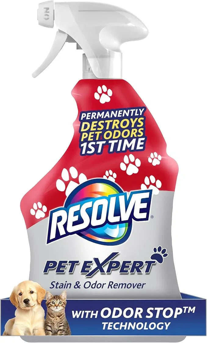 Resolve Pet Expert Stain and Odor Remover, Carpet Cleaner, Pet Stain and Odor Remover, Carpet & Upholstery Cleaner - Removes Stains and Odors, 22 oz - NeatNest