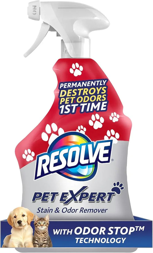 Resolve Pet Expert Stain and Odor Remover, Carpet Cleaner, Pet Stain and Odor Remover, Carpet & Upholstery Cleaner - Removes Stains and Odors, 22 oz - NeatNest