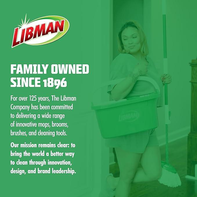 Libman Tornado Spin Mop System | Mop and Bucket with Wringer Set | Mops for Floor Cleaning | 1 Mop Head Included - NeatNest