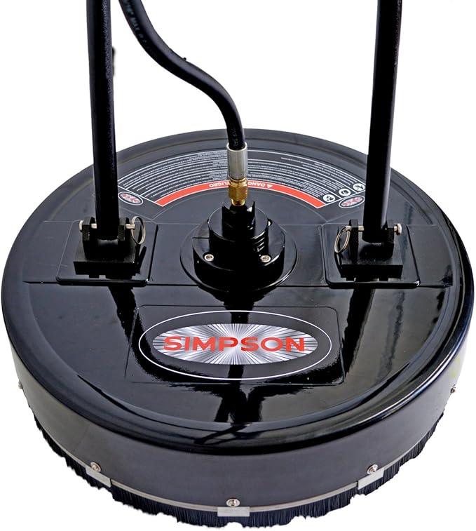 Simpson Cleaning 80182 Universal 20" Industrial Pressure Washer Surface Cleaner for Hot and Cold Water Machines, 3/8" Quick Connection, Recommended min 3450 PSI up to max of 4500 PSI, Black - NeatNest