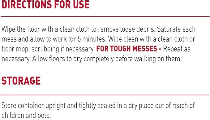 Nature's Miracle Hard Floor Cleaner, 24 Ounces, Dual-Action Stain and Odor Remover Works to Remove Tough Pet Stains and Odors On Sealed Wood and Hard Floor Surfaces - NeatNest