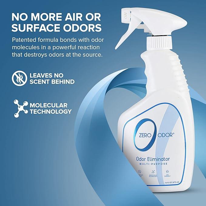 Zero Odor - Multi-Purpose Strong Odor Eliminator for Home, Office, Car, Bathroom, Hotel, Room Deodorizer, and Odor Neutralizer, 16oz - NeatNest