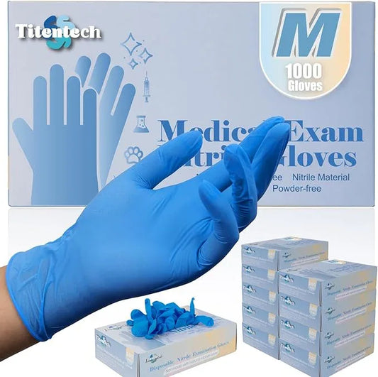 Nitrile Exam Gloves Disposable 3mil Blue Food Safe Gloves Latex Free, Powder Free, Medical, Cleaning, Cooking 1000 - NeatNest