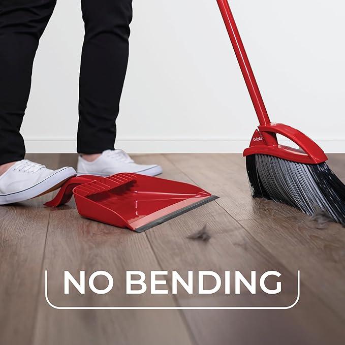 O-Cedar Pet Pro Broom with Step-On Dustpan | Remove 99% with One Sweep | DustPan Removes 3 Times More Pet Hair | Quiet Cleaning Tool for Cat and Dog Owners - NeatNest