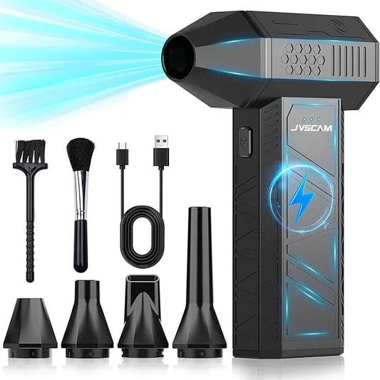 X3 Compressed Air Duster - Electric Air Duster with Brushless Motor,3 Gear Adjustable - mini Snow Blower- Rechargeable Air Duster for PC, Keyboard, Car,Outdoors,Home,Snow and Leaves Clearing - NeatNest