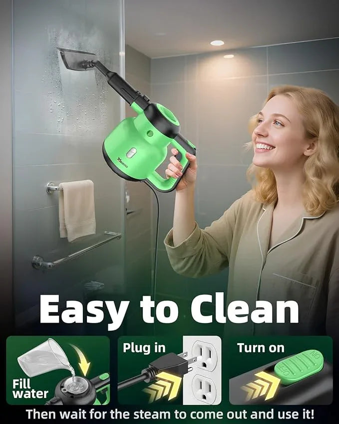 Steam Mop with Detachable Handheld Steam Cleaner for Home, 12-in-1 Multi Accessories, Quick 15s Heat, 221°F Floor Steamer & 320ml Water Tank, Powerful Steamer for Cleaning Floor, Carpet, Windows, Tile - NeatNest