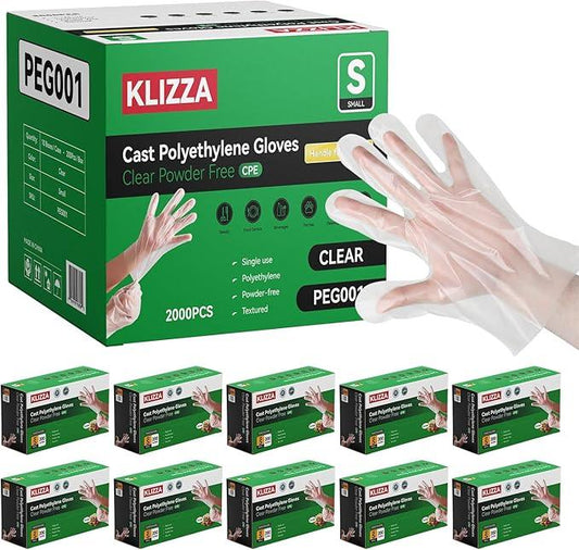 Plastic Gloves Disposable, Latex & Powder Free, Oil-Proof, Thick Clear Gloves Safe for Food Handling, Cooking, Kitchen - NeatNest