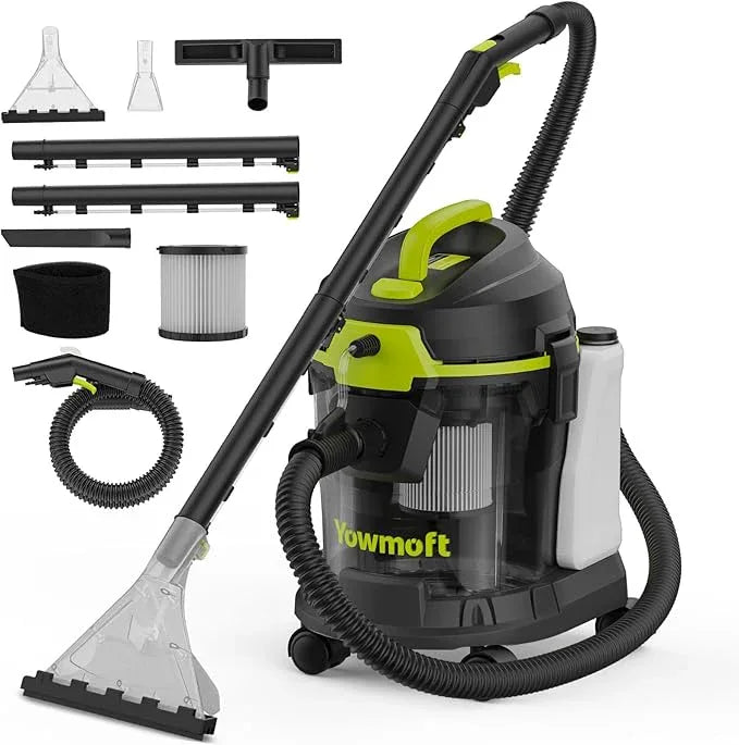 Extractor Vacuum Car Detailing, 4 Gallon Car shampooer Interior Cleaner, 5.5 Peak HP Wet Dry Upholstery Shampoo Vacuum Cleaner, 3 in 1 Carpet Extractor for Home/Shop (YDWM4-S) - NeatNest